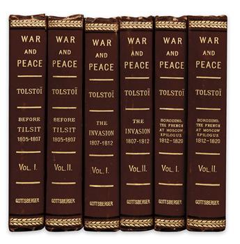 [TOLSTOY, LEO.] Tolstoï, Count Léon. War and Peace: A Historical Novel.